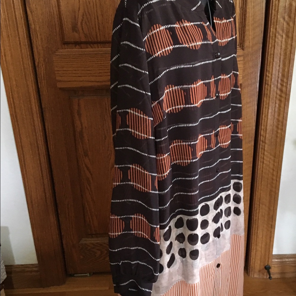 Susan Graver Multiple colored tunic and shell - Picture 6 of 8